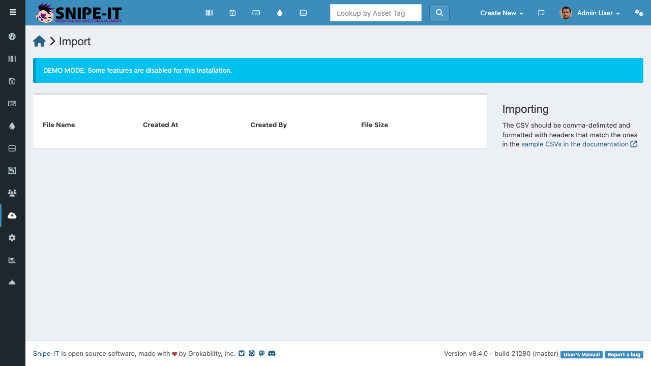 Import Page