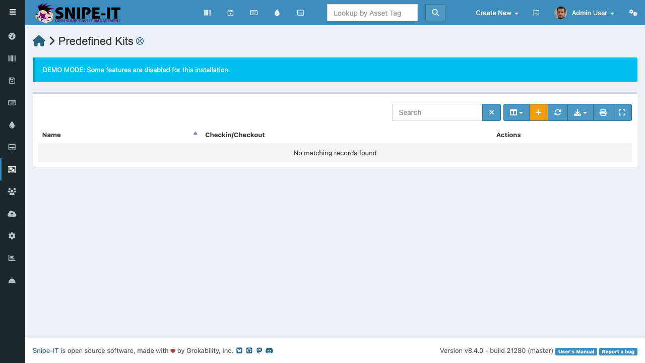 Predefined Kits
